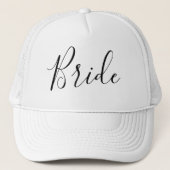 花嫁のカリグラフィータイポグラフィー ウェディングエンゲージメント キャップ (正面)