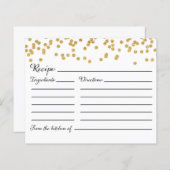 花嫁のカードレシピ、ブライダルとウェディングシャワー (正面/裏面)
