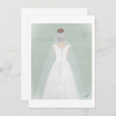 花嫁のカード 招待状 (正面/裏面)