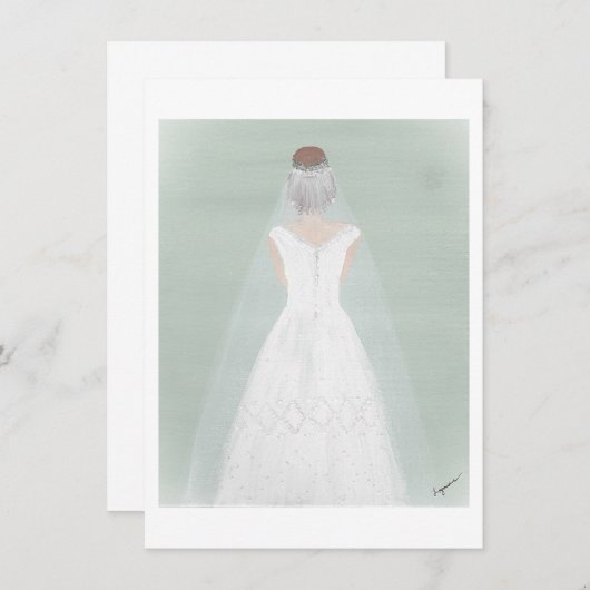 花嫁のカード 招待状 (正面/裏面)