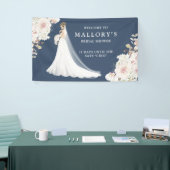 花嫁のガウン結婚ブライダルシャワーへようこそ 横断幕 (トレードショー)