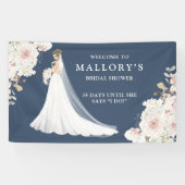 花嫁のガウン結婚ブライダルシャワーへようこそ 横断幕 (横)