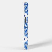 花嫁のギフトイタリアン青いタイルのモノグラム Case-Mate iPhoneケース (裏面 / 右)