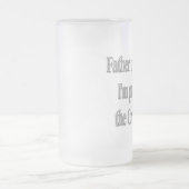 花嫁のギフトガラスビールステインの父 フロストグラスビールジョッキ (中央)