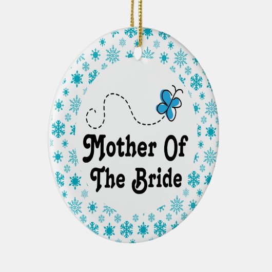 花嫁のクリスマスの結婚式のオーナメントの母 セラミックオーナメント (右)