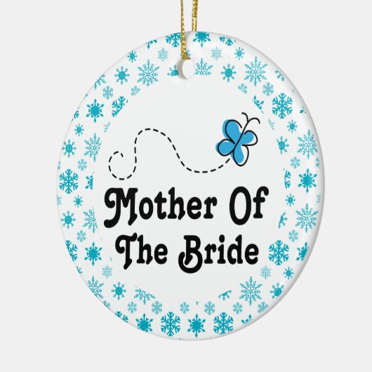 花嫁のクリスマスの結婚式のオーナメントの母 セラミックオーナメント (左)