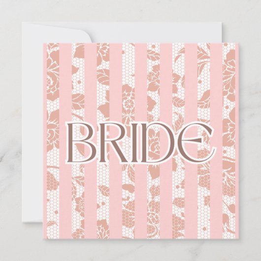 花嫁のグリーティングカード（Orievolvedesignsによる） カード (正面)