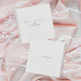 花嫁のゲストブックへの手紙 | ライトシルバー ノートブック