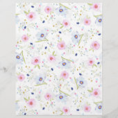 花嫁のゲスト向け ブライダルシャワー ビンゴ フローラルを探す チラシ (裏面)