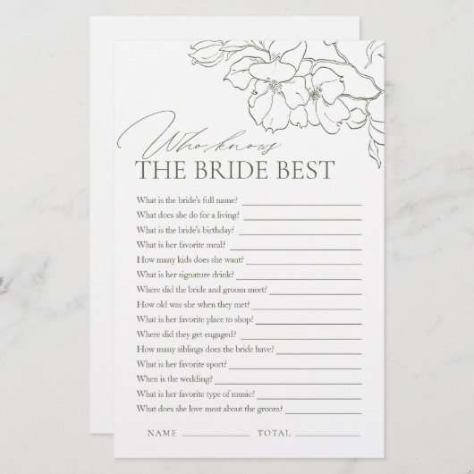 花嫁のゲームを知っているセージ最高のグリーフローラ (正面/裏面)