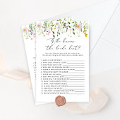 花嫁のゲームを知っている最高の野花