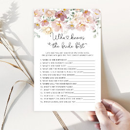 花嫁のゲームを知っている最高の野花