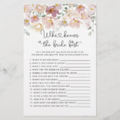 花嫁のゲームを知っている最高の野花 (正面)