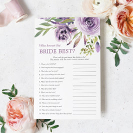 花嫁のゲームを知っている紫のバラ最高のフローラ