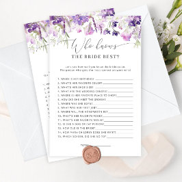 花嫁のゲームを知っている薄紫ラベ最高のンダー