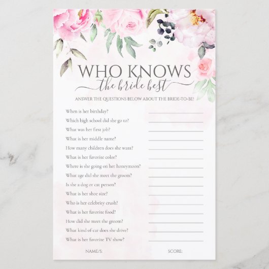 花嫁のゲームを知っ最高のたフローラ (正面)