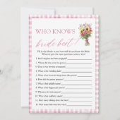 花嫁のゲームを知っ最高のたフローラ 招待状 (正面)