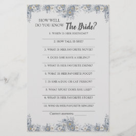 花嫁のゲームカードをどれくらい知っているか チラシ