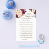 花嫁のゲームカードをどれくらい知っているか チラシ (シングル)