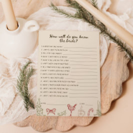 花嫁のゲームカードをどれくらい知っているか 招待状