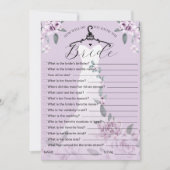 花嫁のゲームカードをど結婚うやって知る 招待状 (正面)