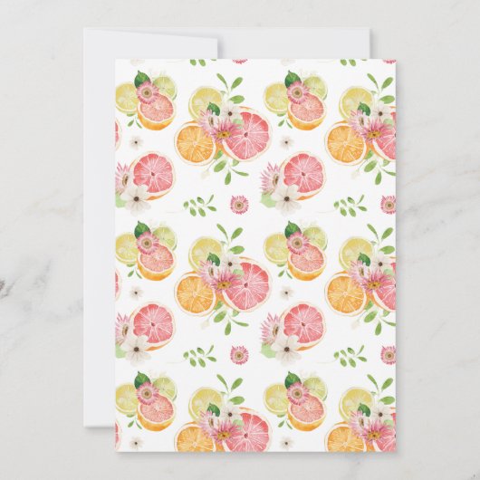 花嫁のゲームカードを知っているブライダルシャワー 招待状 (裏面)