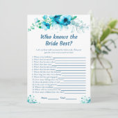 花嫁のゲームカードを知っ最高のたブルーフローラ 招待状 (スタンド正面)
