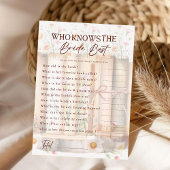 花嫁のゲームカードを知っ最高のているストーリーブック