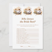 花嫁のゲームカードを知っ最高のているフローラ 招待状 (正面)