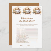 花嫁のゲームカードを知っ最高のているフローラ 招待状 (正面/裏面)