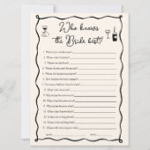 花嫁のゲームカードを知っ最高のている奴ら 招待状 (正面)