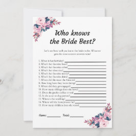 花嫁のゲームカードを知最高のるピンクフローラ 招待状