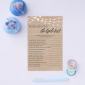 花嫁のゲーム最高ののブライダルシャワー チラシ (シングル)