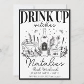 花嫁のコーヴェンウィッチーバチェロレッテ旅程 招待状 (正面)