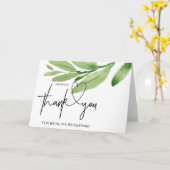 花嫁のサイドメイトへの感謝の贈り物 ウェディング ブライドから カード (黄色い花)