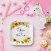 花嫁のシャワーにお祝いを ペーパープレート (パーティー)