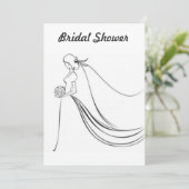 花嫁のシャワーの招待状 招待状 (スタンド正面)