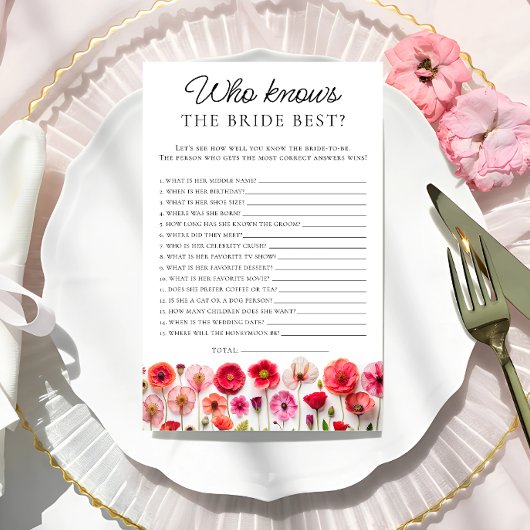 花嫁のシャワーゲームを知るブ最高のームでの愛