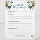 花嫁のシャワーゲーム　新郎は何て言った？ (正面)