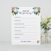 花嫁のシャワーゲーム 花婿は何て言った? (スタンド正面)