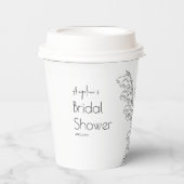 花嫁のシャワーパーティー用の紙コップ 紙コップ (正面)