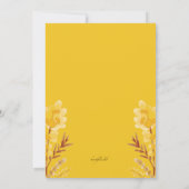 花嫁のシャワー招待状 招待状 (裏面)