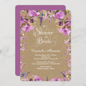 花嫁のシャワー招待状 招待状 (正面/裏面)