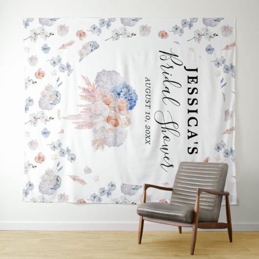 花嫁のシャワー背景パネル フォトブース タペストリー (インサイチュ(横))