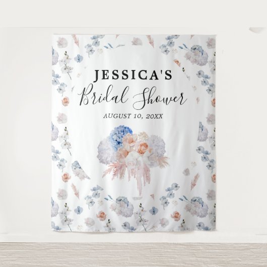 花嫁のシャワー背景パネル フォトブース タペストリー (正面)