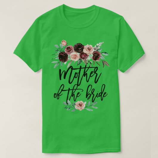 花嫁のシャワー ウェディングギフト 花嫁の母 マザー オブ Tシャツ (デザイン正面)