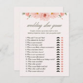 花嫁のシャワー ウェディング シューズ ゲーム カード (正面/裏面)