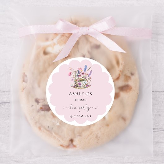 花嫁のシャワー ティーパーティー シール