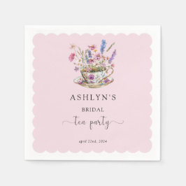 花嫁のシャワー ティーパーティー ペーパーナプキン スタンダードカクテルナプキン