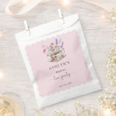 花嫁のシャワー ティーパーティー ペーパー フェイバーバッグ (クリップ留めされた状態)